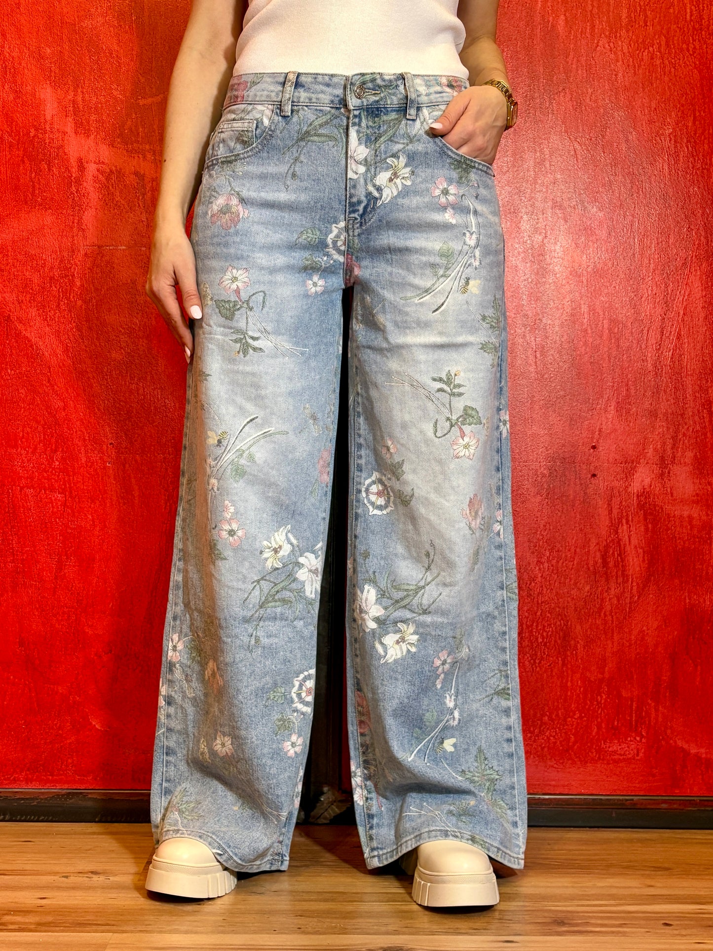 Floral Flow Jeans