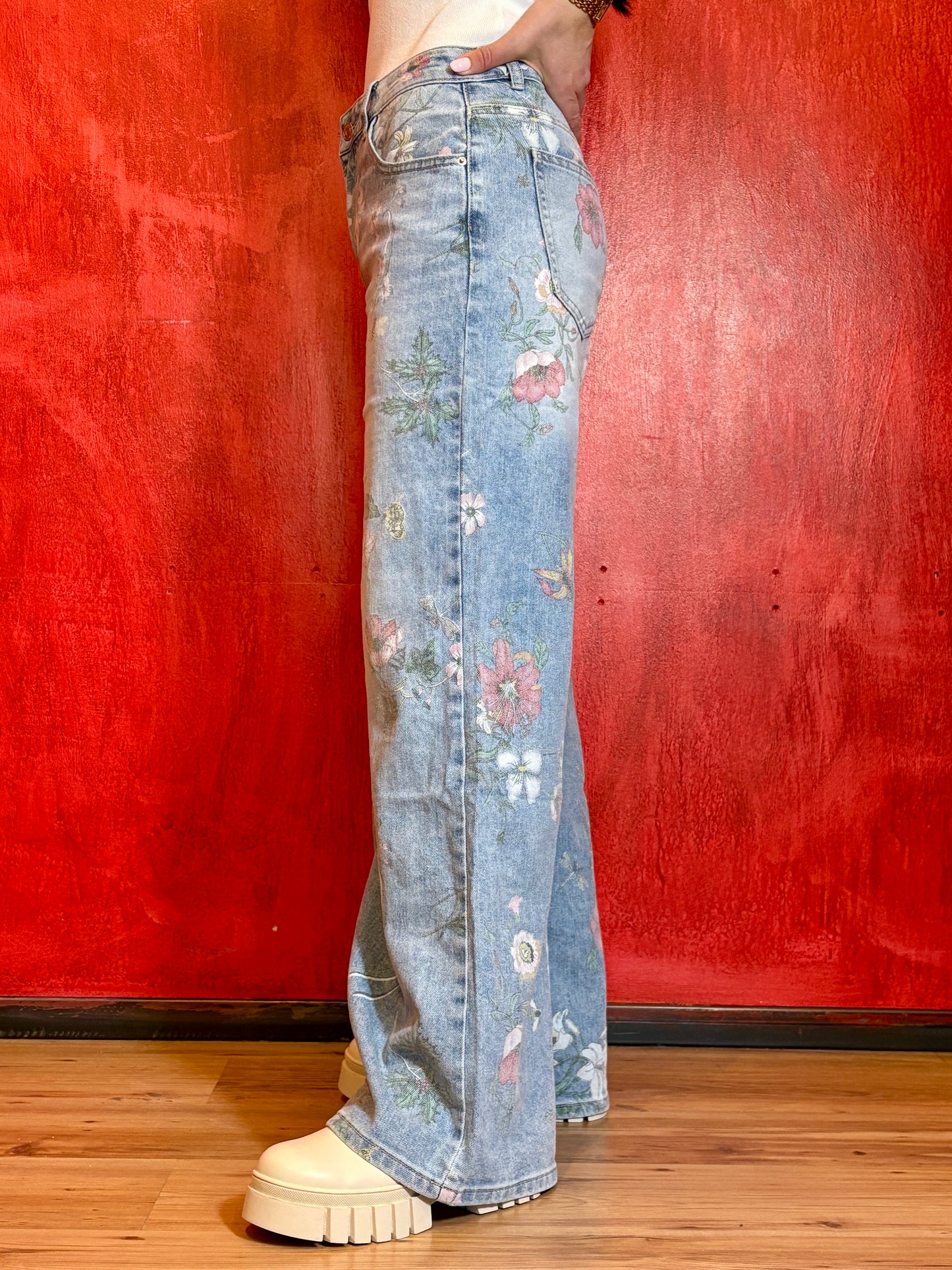 Floral Flow Jeans